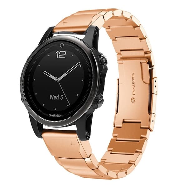 Garmin Fenix 5S urrem i rustfrit stål - rosaguld
