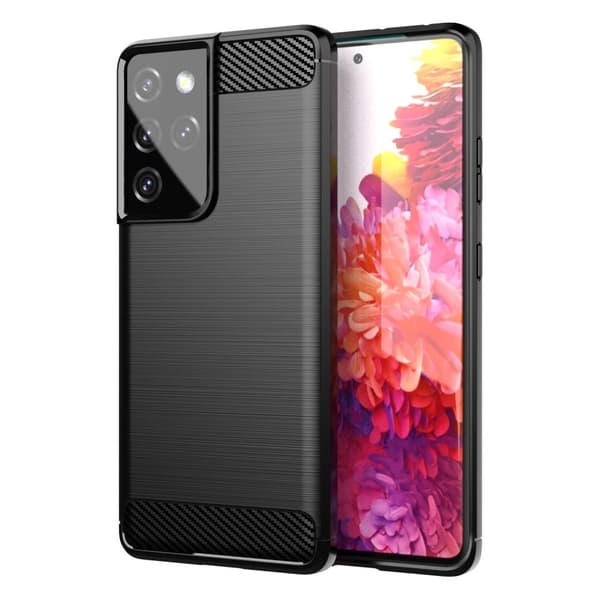 Carbon Flex Samsung Galaxy S21 Ultra 5G cover - Sort