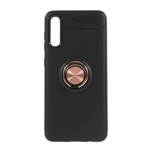 Samsung Galaxy A50 fingerring etui - Sort/Rød