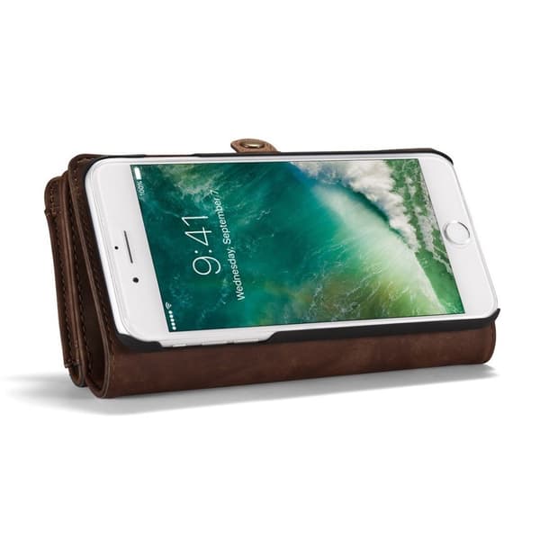 Caseme Split Läderfodral till iPhone 7 Plus / 8 Plus - Brun