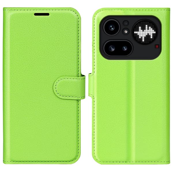 Classic Nothing Phone (4a) Pro flip kuoret - Vihreä