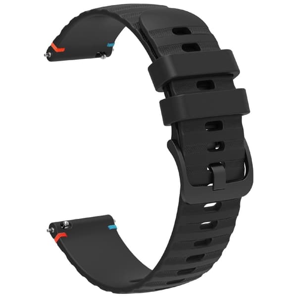 Samsung Galaxy Watch7 Universal 20mm silikone urrem - Sort