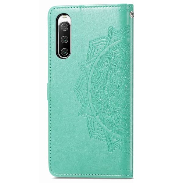 Mandala Sony Xperia 10 Iv Läppäkotelo - Vihreä