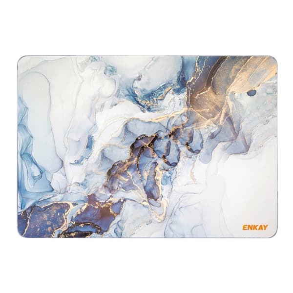 HAT PRINCE MacBook Pro 16 M1 / M1 Max (A2485, 2021) streamer light pattern style cover - Blålig Hvid Og Gyldne Gløder