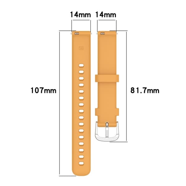 Garmin Lily 2 Smartwatch Strap Replacement Justerbart silikonbånd - Lysegrå