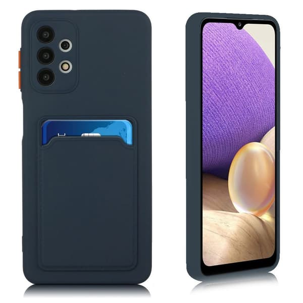Card Holder Deksel til Samsung Galaxy A32 5G - Mørkeblå