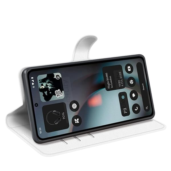 Classic Nothing Phone (3) flip etui - Hvit