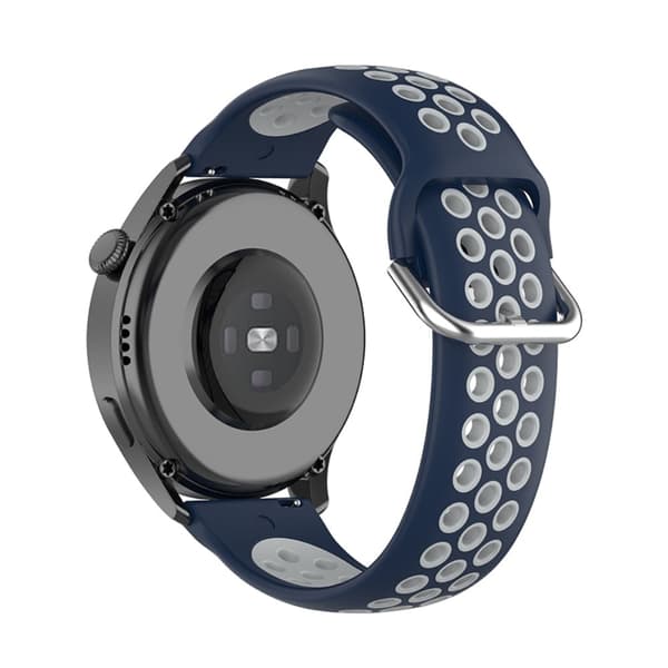 Ticwatch GTX / Pro tofarget klokkerem i silikon - Midnattsblå / Grå
