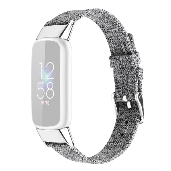 Fitbit Luxe -kellon hihna kankaalle - Vaalean Harmaa / Koko: L