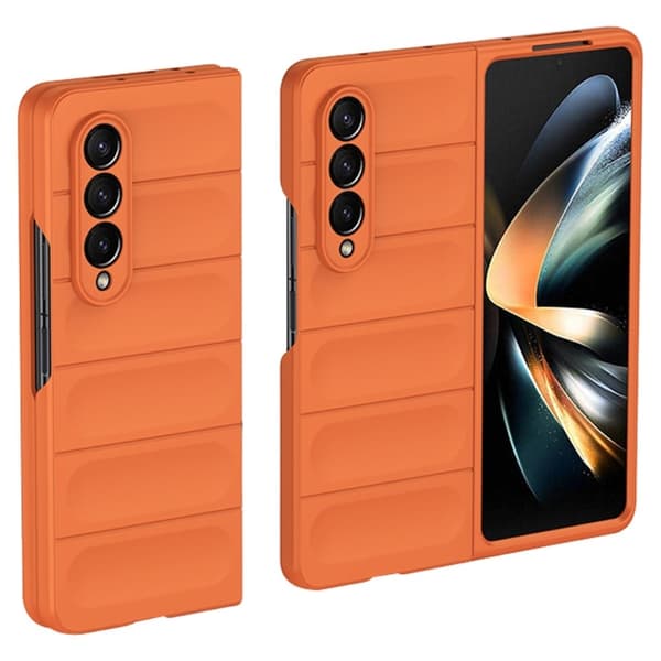 Mjukt greppformat Samsung Galaxy Z Fold3 5G skal - Orange