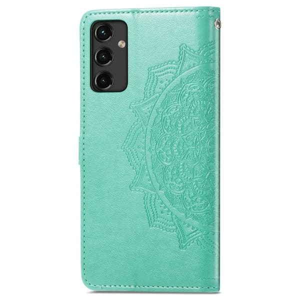Mandala Samsung Galaxy A14 Flip Etui - Grøn