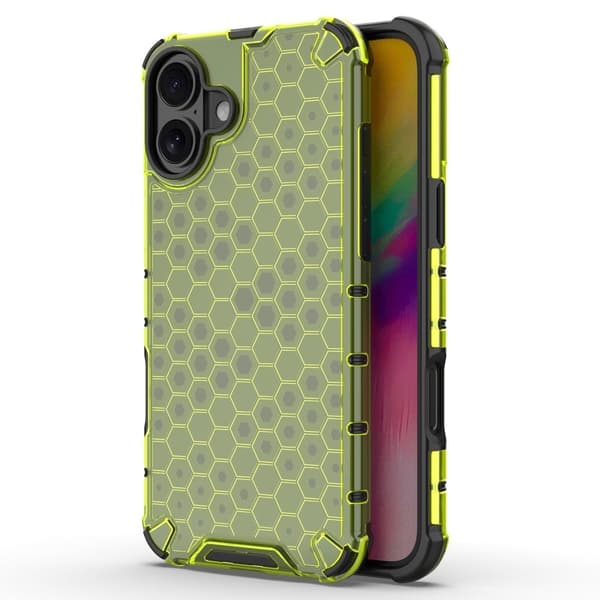 Bofink Honeycomb iPhone 16 deksel - Grønn