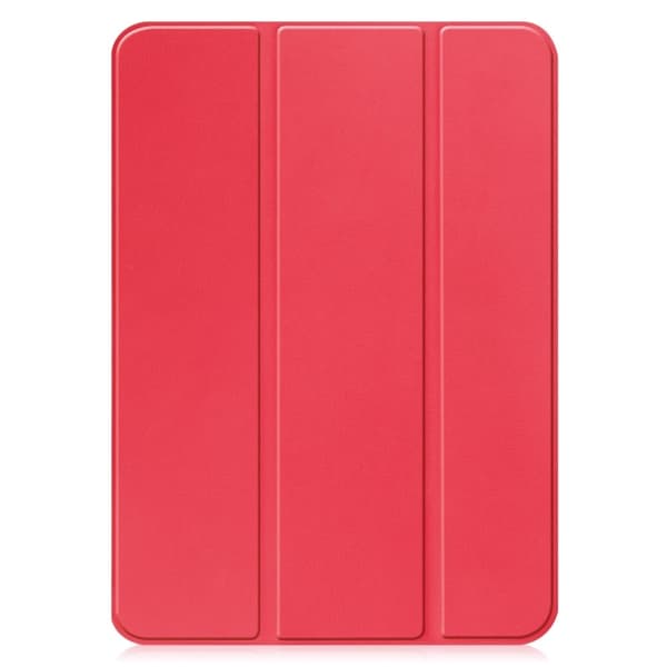 iPad (2025) / 10,9 (2022) Etui Anti-Drop læderstativ til tablet - Rød