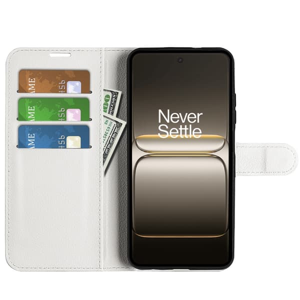Classic OnePlus Nord CE5 flip etui - Hvit