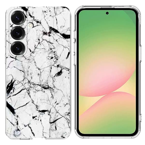 Abstract Samsung Galaxy A56-deksel - Hvit