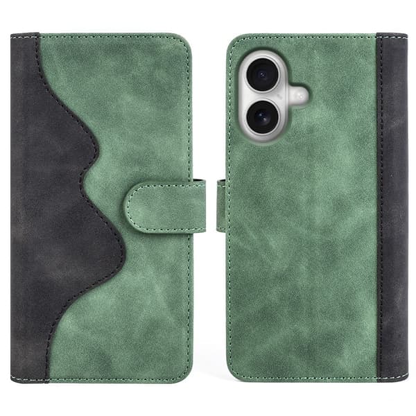 Tofarget lærdeksel for iPhone 17 - Grønn
