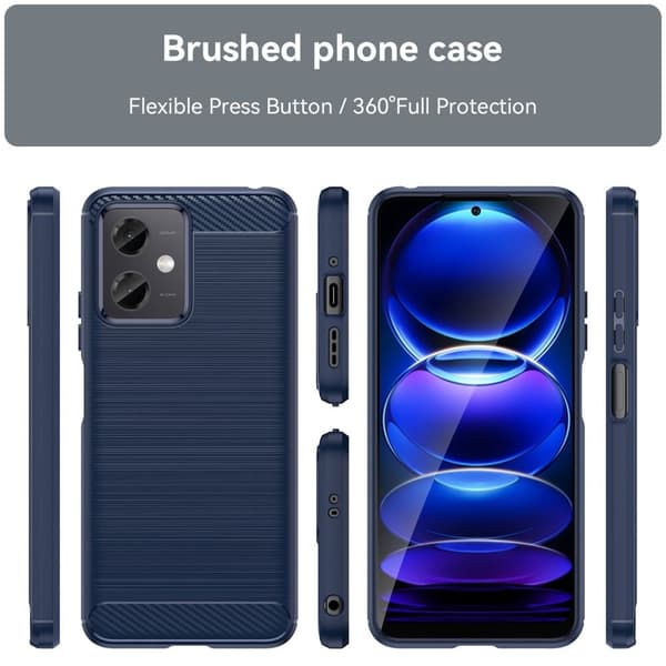 Carbon Flex Xiaomi Redmi Note 12 skal - Blå