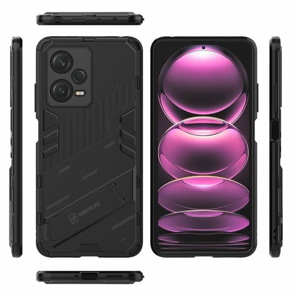 Støtsikkert hybriddeksel for Xiaomi Redmi Note 12 Pro - Svart