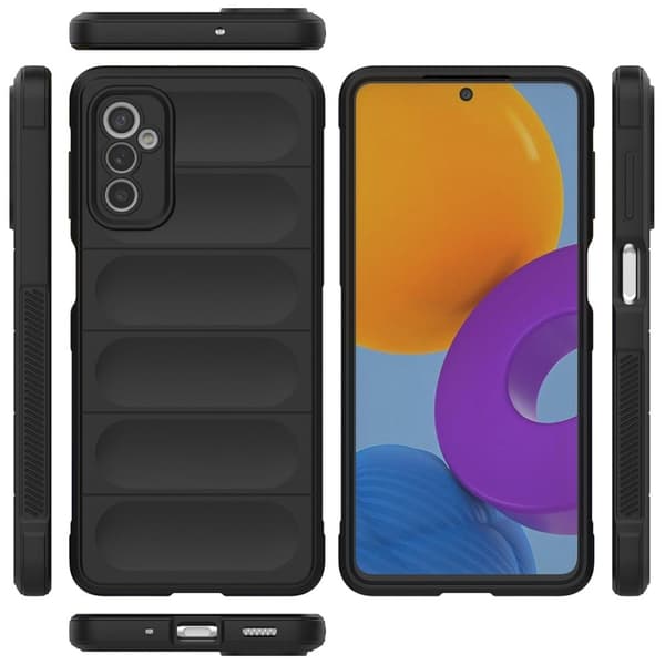 Blødt grebsformet cover til Samsung Galaxy M52 5G - Sølv/Grå