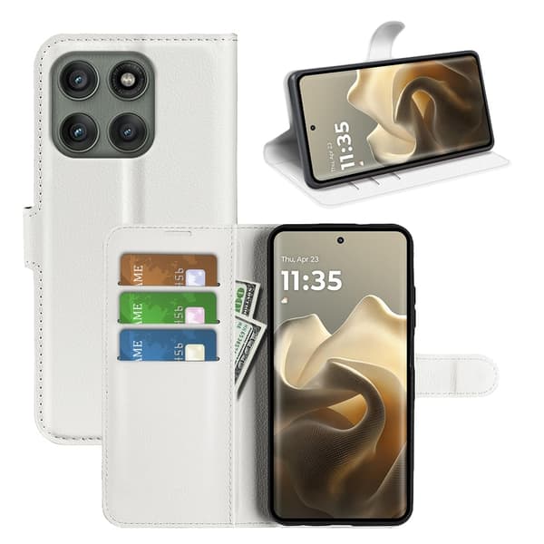 Classic Motorola Edge 60 Pro fodral - Vit