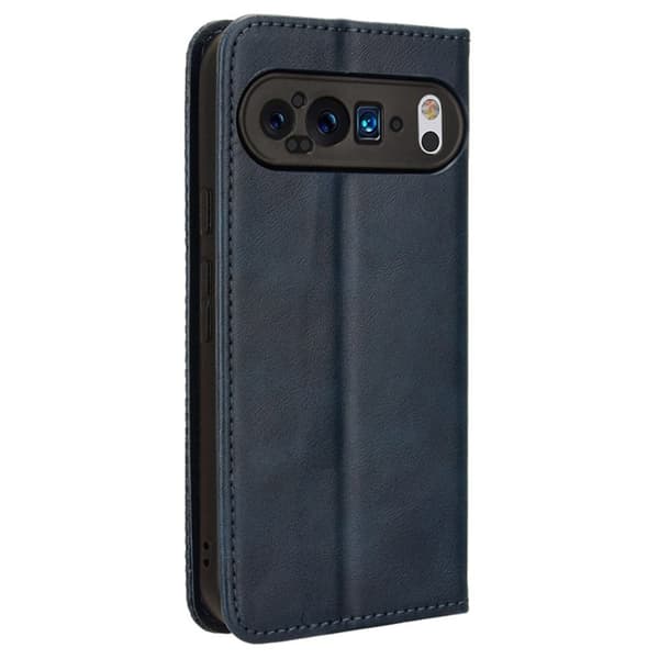 Bofink Vintage Google Pixel 9 Pro XL lærveske - Blå