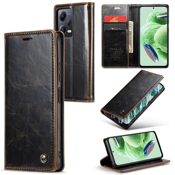 CaseMe Xiaomi Poco X5 / Redmi Note 12 Smooth Etui - Kaffe