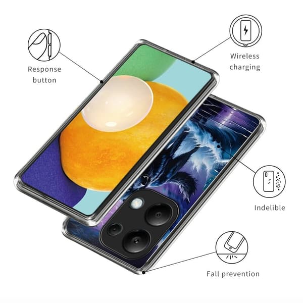 Vibe Xiaomi Redmi Note 13 Pro 4G deksel - Ulv Totem