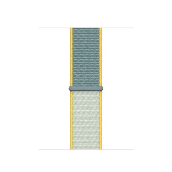 Apple Watch Series 5 40mm solid farve nylon urrem - Lyseblå / Lysegrå