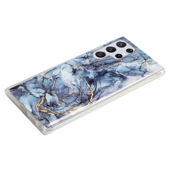 Marble Samsung Galaxy S23 Ultra Etui - Grå