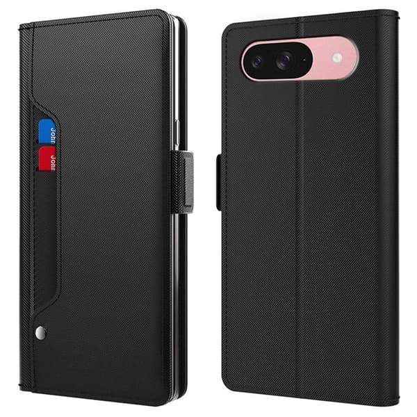 Google Pixel 10 etui med makeup-spejl i smart design - Sort