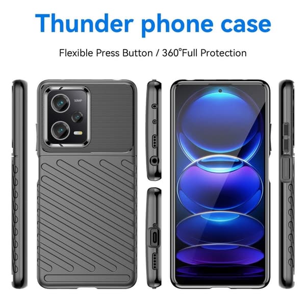 Thunder Xiaomi Redmi Note 12 Pro skal - Svart