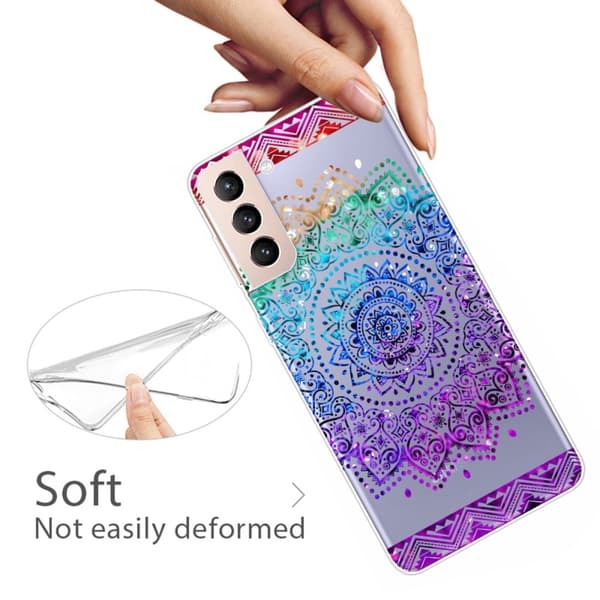 Deco Samsung Galaxy S22 Suojakotelo - Värikäs Mandala Pattern