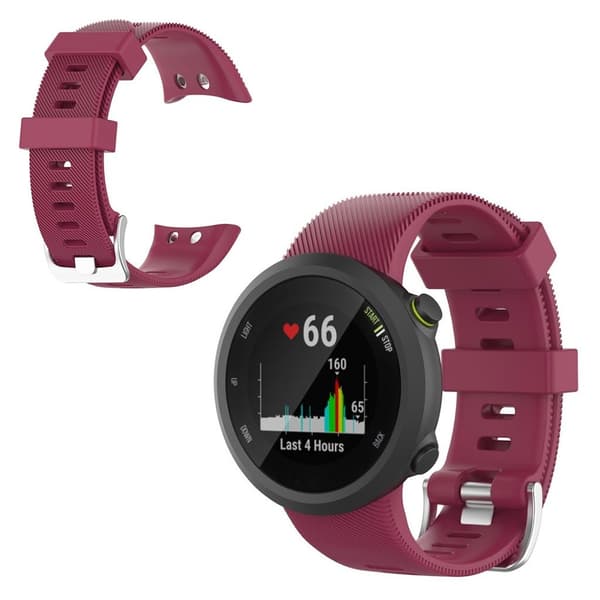 Garmin Forerunner 45 / 45S silikone Urrem - Vinrød
