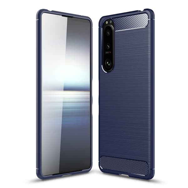 Carbon Flex Etui Sony Xperia 5 III - Blå