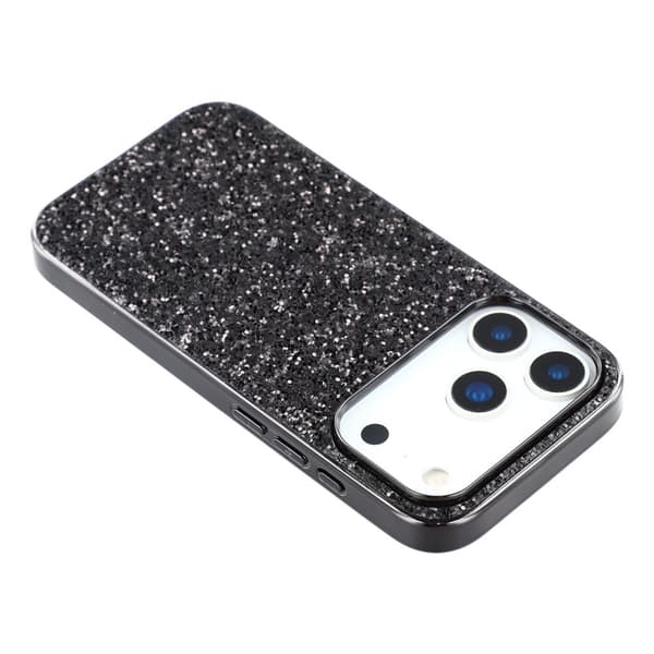 Glitter iPhone 17 Pro Max kotelot - Musta