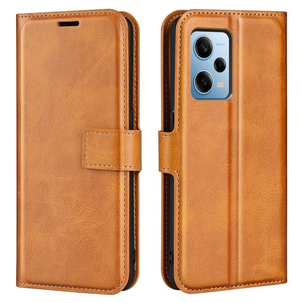 Læderetui med Pung til Xiaomi Redmi Note 12 Pro - Gul