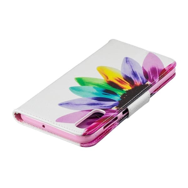 Samsung Galaxy A70 mønster læretui - Petals Pattern