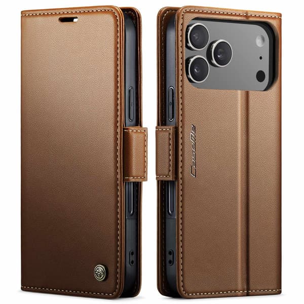 CaseMe iPhone 17 Pro Max smooth etui - Brun