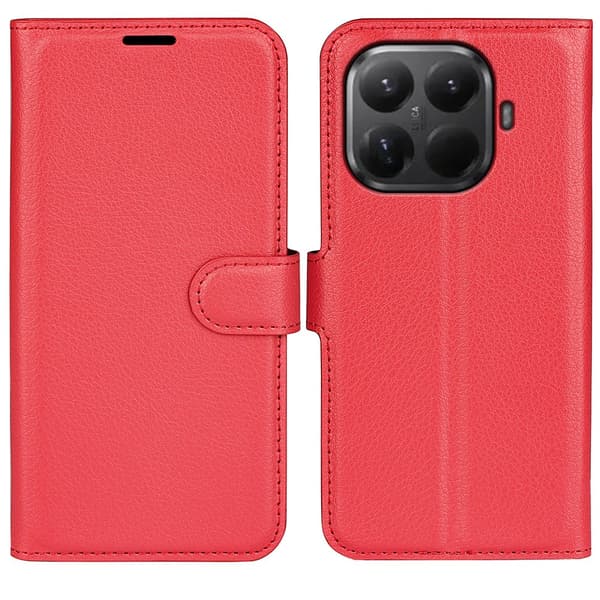 Klassisk Xiaomi 17T flip etui - Rød