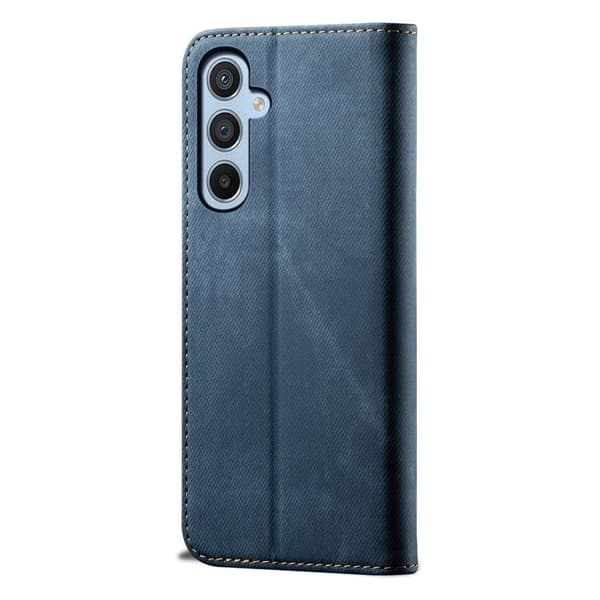 Jeans Samsung Galaxy A24 4G Flip Etui - Blå
