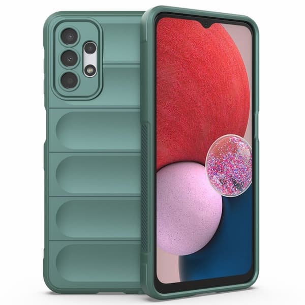 Blødt grebsformet cover til Samsung Galaxy A13 4G - Grøn