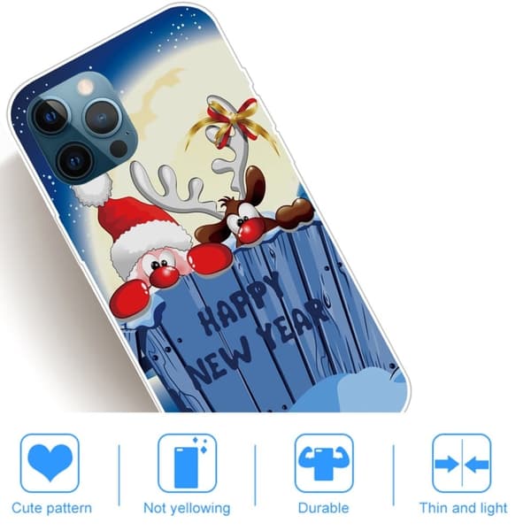 Julfodral till iPhone 14 Pro - Hemlig Tomte Och Ren