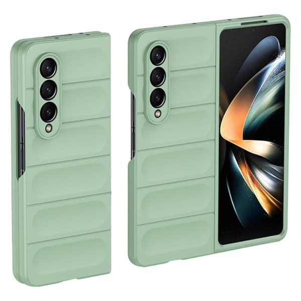 Mjukt greppformat Samsung Galaxy Z Fold4 skal - Mintgrön