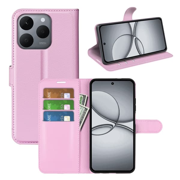 Classic Realme 15T flip etui - Rosa