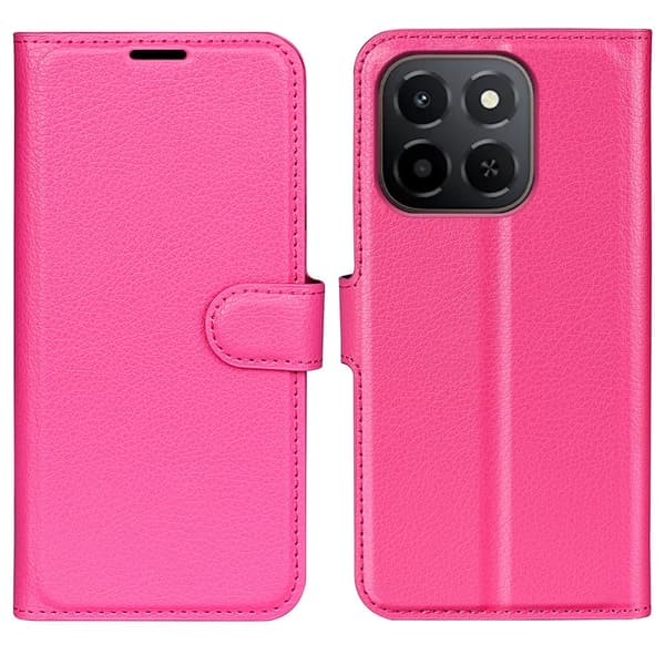 Classic Honor X6c flip etui - Rosarød