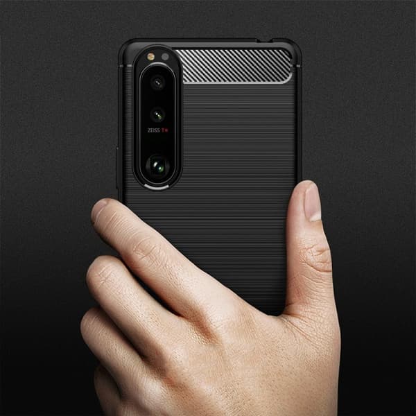 Carbon Flex Etui Sony Xperia 5 III - Blå