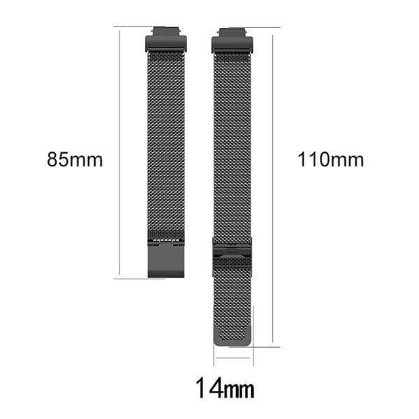 Fitbit Inspire 3 rem i rustfrit stål med spænde - Sølv