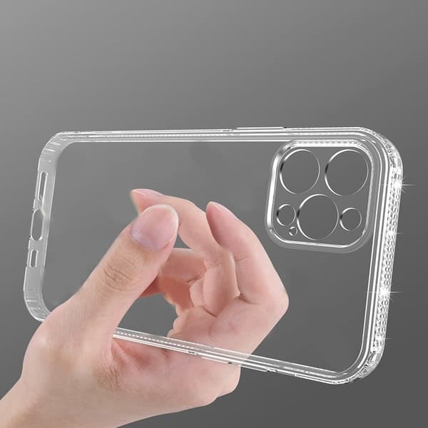 Erittäin ohut läpinäkyvä kotelo iPhone 13 Pro Maxille