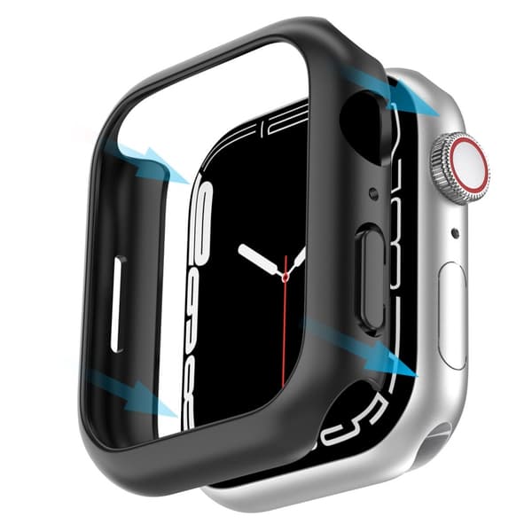 2Pcs AHASTYLE Apple Watch Series 8 (41mm) cover - Sort