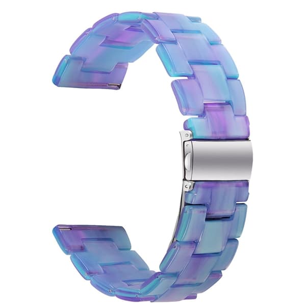 Fitbit Versa 2 / Versa Lite quick release urrem i resin - Blå / Lilla
